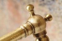 Keukenmengkraan Sapho Antea 2-knop Uitloop Recht 24 cm Brons - thumbnail