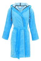 Carl Ross Carl Ross dames badjas 570310 steelblue/off-white XS - thumbnail