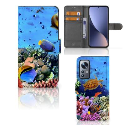 Xiaomi 12 | 12X | Telefoonhoesje | Met pasjeshouder | Vissen