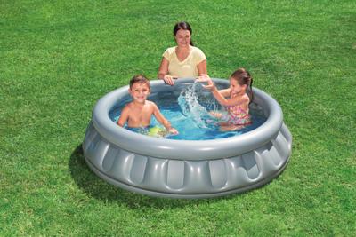 Bestway Opblaasbaar Kinderzwembad 3 Kamers Ruimteschip 152x43 cm +3 Jaar Tuin 51080