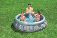 Bestway Opblaasbaar Kinderzwembad 3 Kamers Ruimteschip 152x43 cm +3 Jaar Tuin 51080 - thumbnail