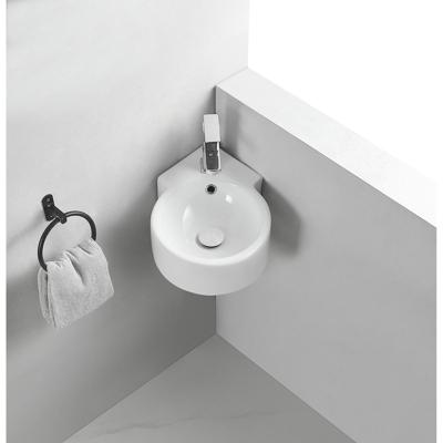 Wiesbaden Atlas - Hoekfontein - 44x27.5x12cm - Keramiek Glans Wit