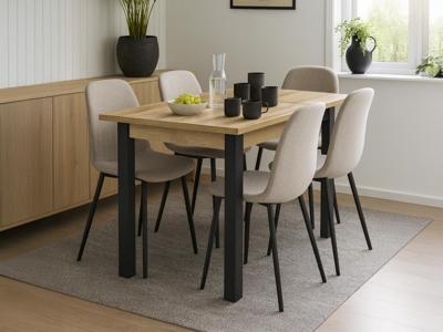 Verlengbare eettafel OLIANNE 130>175 cm natuurlijke eik
