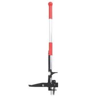 VidaXL Onkruidsteker 99,5 cm geanodiseerd aluminium rood en zilver - thumbnail