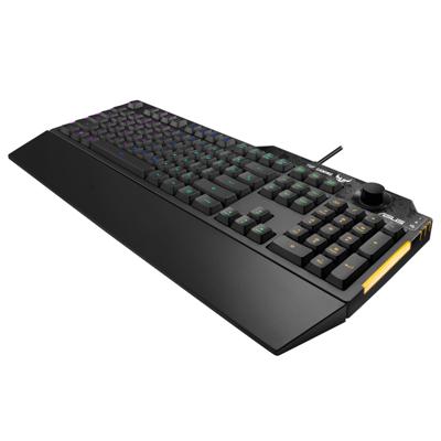Gaming Keyboard Asus TUF Gaming K1 Qwerty Spaans Zwart Gaming Keyboard Asus TUF Gaming K1 Qwerty Spaans Zwart