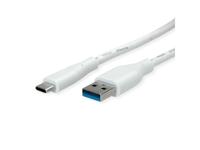 VALUE USB 3.2 Gen 1 kabel, A-C, M/M, wit, 2 m - thumbnail