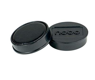 Nobo magneten, 30 mm, zwart, blister van 4 stuks