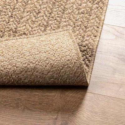 Vloerkleed ZIZUR beige binnen en buiten 120x170 cm jute look - thumbnail