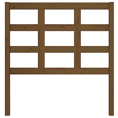 Hoofdbord 95,5x4x100 cm massief grenenhout honingbruin