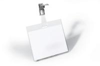 Durable 800319 Naamplaatje 8003 (l x b x h) 90 x 90 x 60 mm draaibare clip 25 stuk(s) - thumbnail