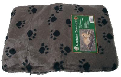 Kussen voor draadkooi grijs/paw 105x67 cm anti slip Slaapplezier Gebr. de Boon - Gebr de boon