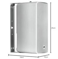 Omnitronic ODP-206 Wandluidspreker 160 W 16 Ω Wit 1 paar - thumbnail