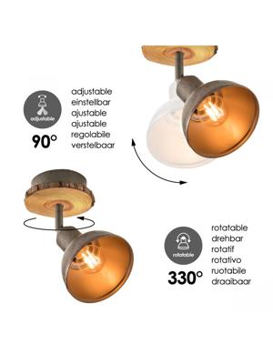 Light depot - LED opbouwspot Denver - hout - Outlet Light depot - LED opbouwspot Denver - hout - Outlet