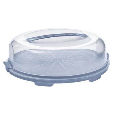 Rotho fresh taartdoos 34.5x35.5x11.6 cm horizon blauw/transparant