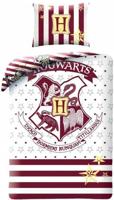 Harry Potter - Hogwarts Red & White 1 Persoons Dekbedovertrek (140cm x 200cm) - thumbnail