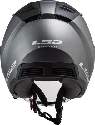 LS2 jethelm "of600 copter ii solid" helmet copter ii soli titanium matt gr. m LS2 jethelm "of600 copter ii solid" helmet copter ii soli titanium matt gr. m