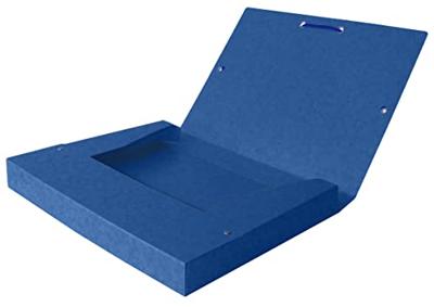 Elastobox oxford top file+ a4 25mm blauw | 12 stuks