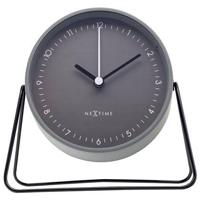NeXtime NE-5240GS Wekker Berlin 14x13 cm Grijs/Metaal - thumbnail