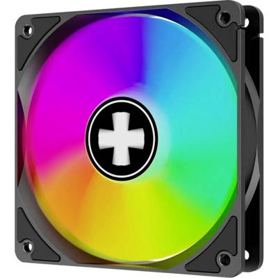 Xilence XF083 PC-ventilator Zwart (b x h x d) 12 x 2.5 x 12 cm Incl. LED-verlichting