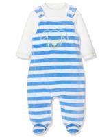 Playshoes Schnizler romperset velours junior 2-delig - thumbnail
