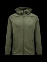 Peak Performance Rider Essentials Midlayer Zip Hood Fleece Heren Pine Needle/Pine Needle M - thumbnail