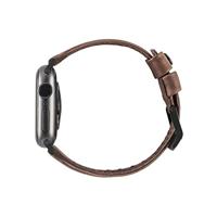 URBAN ARMOR GEAR UAG Compatibel Apple Watch Band 41 mm/40 mm/38 mm, iWatch Series 9/8/SE 2/7/6/5/4/3/2/1 & Watch SE, Top Grain Italiaans lederen vervangende band, leer bruin - thumbnail