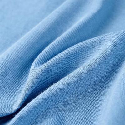 Kindershirt 128 middenblauw