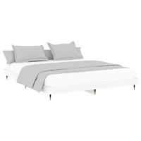 Bedframe LED massief hout wit 120x200 cm - thumbnail