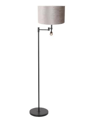 Steinhauer Vloer schemerlampStanger met leeslampje taupe velvet - 7190ZW - thumbnail