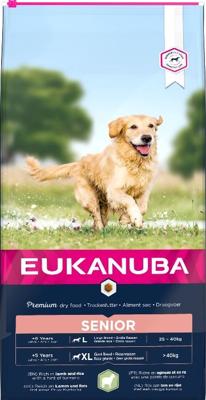 EUKANUBA premium hondenvoer met lamvlees & rijst voor grote rassen - droogvoer voor mature en senior honden, 12 kg