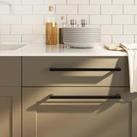 Handvatten 20 st 320 mm roestvrij staal zwart - thumbnail