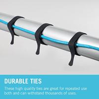 VELCRO® VEL-EC60466 Klittenband kabelbinder Om te bundelen Haak- en lusdeel (l x b) 200 mm x 12 mm Zwart 15 stuk(s) - thumbnail