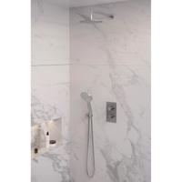 Brushed Edition thermostatische inbouw regendouche SET met 3-weg omstelling en handdouche - thumbnail
