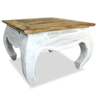 VidaXL Bijzettafel 50x50x35 cm massief mahoniehout
