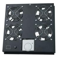 LogiLink FAS122B 19 inch 4 x Ventilator voor patchkast Zwart - thumbnail