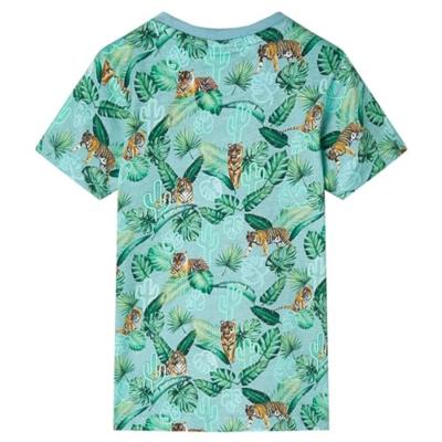 Kindershirt 104 gemleerd lichtgroen Kindershirt 104 gemleerd lichtgroen