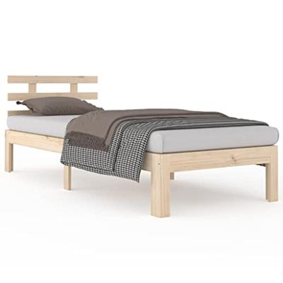 Bedframe massief hout 75x190 cm