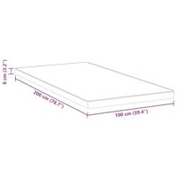 Matraspads Wit en Blauw 100 x 200 cm - thumbnail