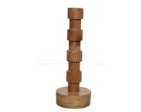 Kandelaar Hout Bruin 22cm - thumbnail