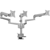 ICY BOX Monitorständer für drei Monitore Monitor-tafelbeugel Aantal monteerbare displays: 3 Display(s) 76,2 cm (30) Grijs, Zilver - thumbnail