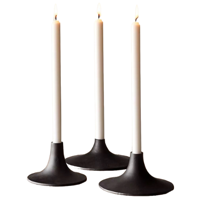 Kandelaar Zwart - Kaarsenstandaard - Kaarsenhouders - Gallery Mixmatch, 3 stuks - Metaal - thumbnail