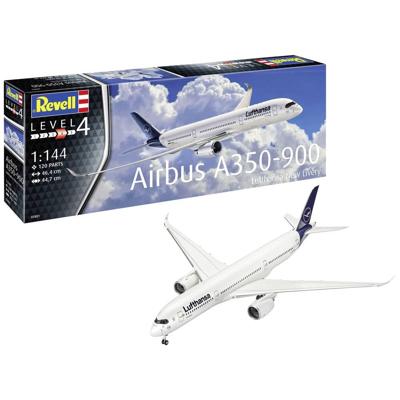 Revell 03881 Airbus A350-900 Lufthansa New Livery Vliegtuig (bouwpakket) 1:144 Revell 03881 Airbus A350-900 Lufthansa New Livery Vliegtuig (bouwpakket) 1:144