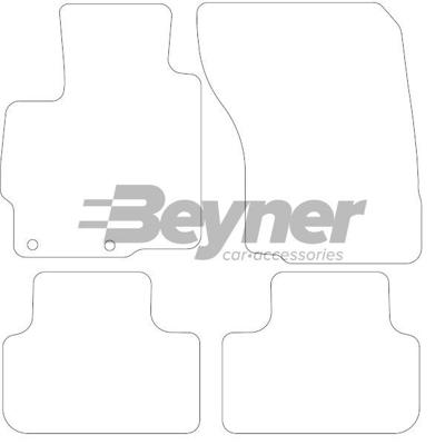 Velours Automatten passend voor Mitsubishi ASX 2010- 4-delig HL1520564