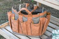 Gereedschapshouders Home ESPRIT Handtas Tuin Bruin 47 x 18 x 27 cm - thumbnail