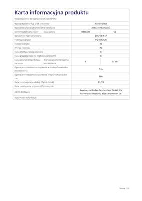 Continental Tires gj 205/55r17 95v conti all season contact2