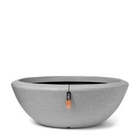 Capi bloempot arc granite laag 61x25 cm ivoorkleurig - thumbnail