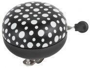 M-Wave bel ding-dong 80mm zwart-wit, glow in the dark (hangverpakking)