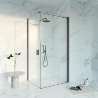 Fortifura Galeria Douchecabine - 160x90x200 - Profiel veiligheidsglas - anti kalk - Geborsteld Gunmetal PVD SW1122489/SW797918/SW797907 - thumbnail