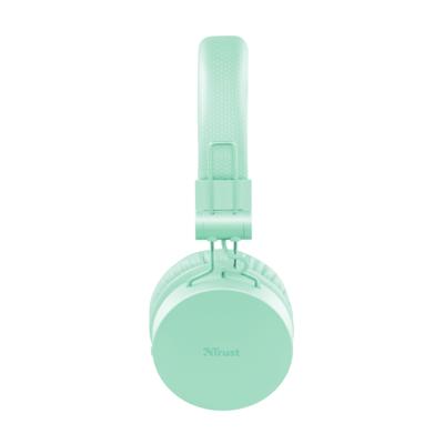 Trust Mobile Tones On-Ear Draadloze Bluetooth Koptelefoon, Wireless Headphones (25 uur Speeltijd, 40mm Drivers, Opvouwbaar, Ingebouwde Microfoon) Turquoise
