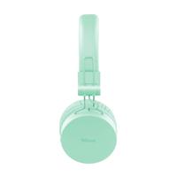 Trust Mobile Tones On-Ear Draadloze Bluetooth Koptelefoon, Wireless Headphones (25 uur Speeltijd, 40mm Drivers, Opvouwbaar, Ingebouwde Microfoon) Turquoise - thumbnail